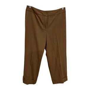 Rafaella Womens Cropped Brown Pants Size 8